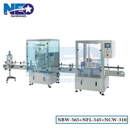 Bottle Rinsing and Filling Machine Line